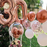 40 Inch Rose Gold 30 Number Balloons Giant Jumbo Huge 30 Foil Mylar Helium Number Digital Balloons Rose Gold Birthday Mylar Digital Balloons Dirty 30Th Birthday Party 30Th Anniversary Events Party