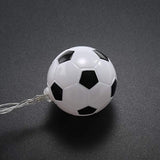 3 M / 9.8 Ft 20 Lights Battery Powered Football Soccer Shape Led String Lights For Indoor/Outdoor Halloween Christmas Th