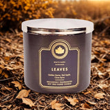 Bath & Body Works Leaves 3-Wick Scented Candle 14.5 oz