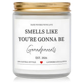 Pregnancy Announcement Gifts For Grandparents 2026, Baby Reveal Surprise Gift For Parents, Funny Pregnancy Reveal Candle, Grandparents To Be Baby Announcement Keepsake, Lavender Scented Candle (7Oz)