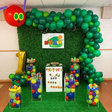 141pcs Green Caterpillar Balloon Garland Kit – DIY Hungry Caterpillar Party Decor for Kids/Baby