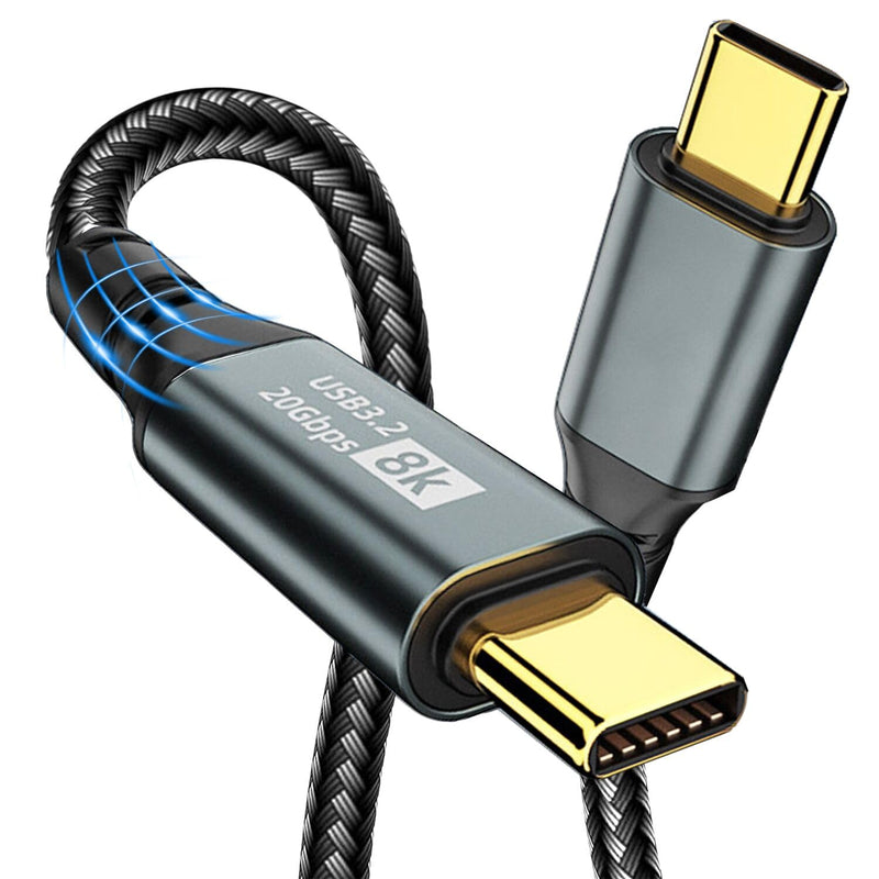 6.6Ft Usb C To Usb C Monitor Cable, 8K@60Hz Hd Video Output, Usb C 3.2 Gen 2 2