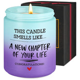 New Chapter Candle, Congratulations Gifts For Women Men, Coworker Friend, Leaving Job, New Beginnings Gifts For Women Men, Breakup, Divorce, Retired, Moving Away Congrats Presents Ideas