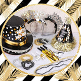36pcs 2026 New Year Party Kit Hats Tiaras Necklaces Noisemakers Favors