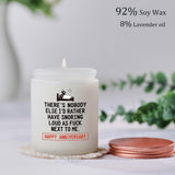 Funny Anniversary Candle Gifts For Her Him - Humorous Romantic Boyfriend, Girlfriends, Husband, Wife Wedding Anniversary Present - Lavender Scented