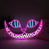 Cheshire Cat Neon Sign Alice in Wonderland LED Wall Light Dimmable Bedroom Man Cave Decor