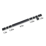 108 Pbt Double Shot Shine Through Ansi Iso Oem Profile Pudding Keyset Keycap For Mx Mechanical Keyboard (Black Corsair Bottom)