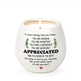 Inspirational Gift Ideas Thank You Gifts For Women Men Friends Coworker Boss Employee Appreciation Gifts Thank You Candle 10Oz Soy Wax Lavendar Scented Candle In Ceramic Jar