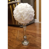 3 X 1.6 X 3 Inches 100Pcs Diy Real Touch 3D Artificial Foam Rose Head Without Stem For Wedding Party Home Decoration (White)