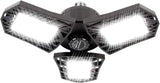 LED Garage Light 6000 Lumen 6500K Daylight 60W Three Leaf Ceiling Light for Garage Workshop