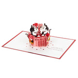 Hallmark Disney Valentines Day Card Pop Up Card (Mickey & Minnie) Signature Paper Wonder 3D Card for Husband, Wife, Boyfriend, Girlfriend