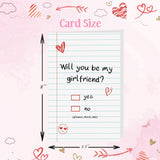Will You Be My Girlfriend Card, Unique Valentine'S Day Card For Girlfriend,Love Messages Card, Proposal Card For Her