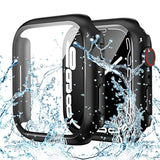 Waterproof Case for Apple Watch 44mm Series 6/5/4/SE - 2 in 1 Protective Cover with Glass