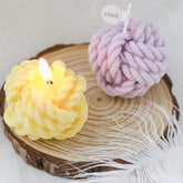 Decorative Candles Knot Candle Twisted Candles Aesthetic Candles - Cube Soy Wax Candles, Soy Wax Scented Candle For Valentine'S Day Birthday Wedding 2 Pack
