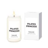 Pilates Princess Lemon Peony Scented Candle - 13.75 Oz Non-Toxic Natural Soy Wax, Organic Cotton Wick With 80-Hour Burn, Reusable Glass Jar - Wedding & Engagement Gifts For Couples