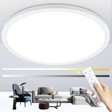 15.4 Inch Modern LED Ceiling Light 4500LM Dimmable Flush Mount with Remote