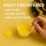 Yellow Pigment Paste For Epoxy Resin – Ultra-Opaque 'Summer Yellow' Resin Colorant, 191G/6.7Oz – Smooth Blend For Epoxy Art, Jewelry, Diy Crafts