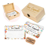 50Pcs Time Capsule Cards Box 1St Birthday Activities Games For Party Guests Baby First Birthday Keepsakes Gift Ideas 1St Birthday Decorations Baby Memory Box