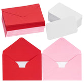 200 Sets Mini Valentines Day Blank Cards With Small Valentines Day Envelopes Red And Pink Gift Card Wedding Invitation Envelopes For Valentines Day Mother'S Day Business Cards 4 X 2.9 Inch