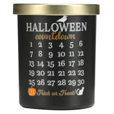 Halloween Countdown Candle – Pumpkin Scented Candle,Nature Soy Candles For Fall, Black Candles With 1-31 Calendar Design, Spooky Halloween Home Decor & Gift For Women And Friends,8.5Oz