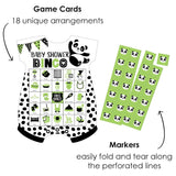 Big Dot of Happiness Party Like a Panda Bear - Picture Bingo Cards and Markers - Baby Shower Shaped Bingo Game - Set of 18