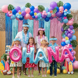 148pcs Pink Purple Silver Music Balloon Arch Kit for Concert & Party Decor