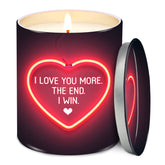 Valentines Day Gifts For Her Girlfriend - I Love You More Vanilla Lavender Romantic Candles 10 Oz - Anniversary Valentines Birthday Gifts For Wife Men Women Girlfriend Boyfriend Him Husband