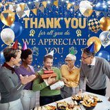 We Appreciate You Backdrop Thank You Appreciation Banner Thank You for All You Do Banner Employee Staff Appreciation Gifts Teacher Doctor Retirement Appreciation Party Decor 70.8 x 43.3 inch