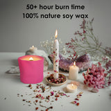 Hidden Message Proposal Candle - Will You Marry Me Wild Rose Scented, Engagement Ring & Secret Note Gift For Her (8Oz)