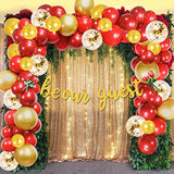 Be Our Guest Party Decoration Banner, Beauty And The Beast Birthday Party Balloon Garland Arch Red And Gold For Bachelorete Party Baby Shower Wedding Engagement Party Housewarming Decorations