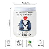 Lavender Pine Scented Candle Gift For Women Wife, You Are My Penguin Pattern Jar 7Oz Soy Wax Aromatherapy Candle,Gift For Couples, Her?Anniversary, Valentine'S Day, Birthday