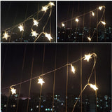 Star String Lights Battery Operated, 10Ft 20 Led Warm White Twinkle Little Star Light For Kids Room Bedroom, Indoor Outd