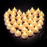 36 Pieces Flameless Floating Candles Waterproof Led Tealights Floating Candles Warm White Battery Operated For Valentine Wedding Party Pool Decorations(Yellow Light)
