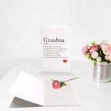 Grandma Mothers Day Card, Birthday Card For Grandma, Grandma Definition Greeting Card, Funny Mother'S Day Card Gift From Grandchild