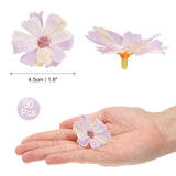uxcell 50pcs Artificial Daisies Flower Heads,1.8" Silk Fake Daisies Heads Mini Daisies Artificial Flowers Bulk for DIY Wedding Bouquets Centerpieces Party Home Decorations, Light Purple