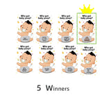 40-Piece Baby Shower Scratch-Off Game – Fun Gender Reveal Party Supplies With 5 Winner Cards – Designed For Gender Reveal Parties, Baby Showers, And Pregnancy Announcements