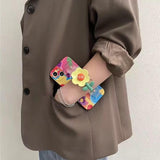 Lanyard Case Compatible With Iphone 15 Case,Crossbody Case With Strap And Wrist Band,Unique Cute Kawaii Colorful Painting Flowers Design For Girls And Women