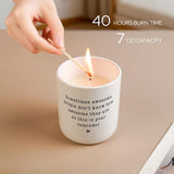 Frindship Gifts For Women Candle, Valentines Day Birthday Gift For Women Friends Family Boss, Thank You Inspirational Stress Relief Cheer Up Gift, Stocking Stuffers For Woman, Lavender Candle 7Oz