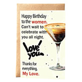 Funny Birthday Card For Women, Humorous Adult Birthday Cards With Envelope, Greeting Card For Girlfriend Best Friend Sister Female Friends