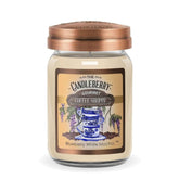 Candleberry Candles | Gourmet Coffee Shoppe Collection | Strong Fragrances For Home | Hand Poured In The Usa | Highly Scented & Long Lasting | Large Jar | (Blueberry White Mocha)