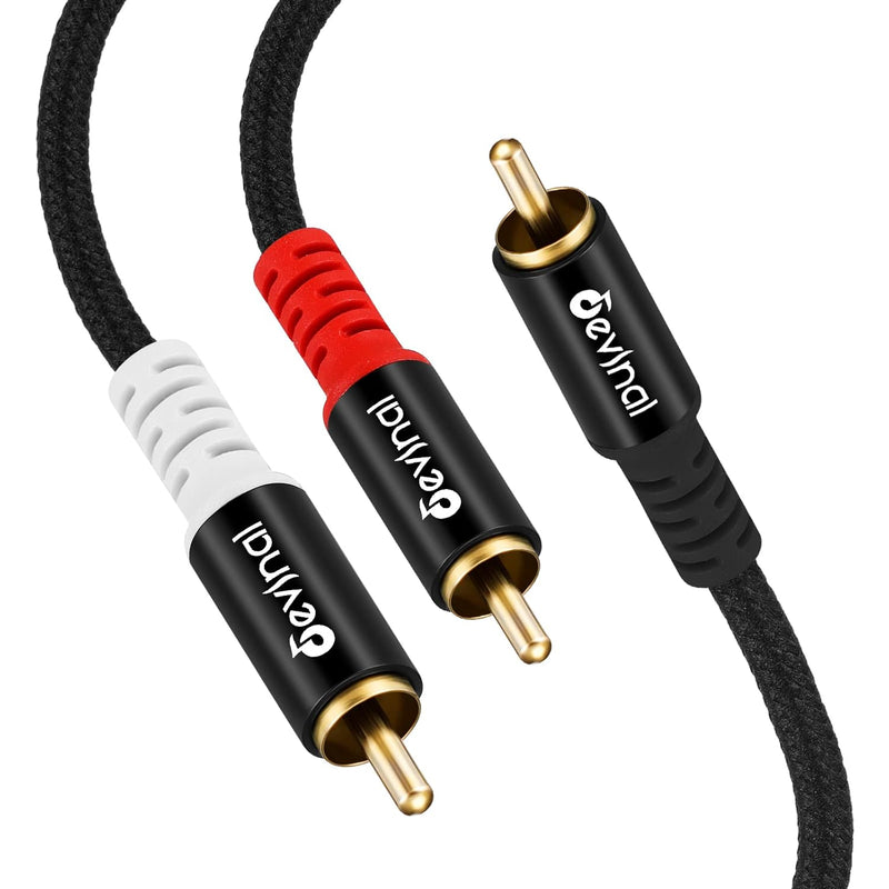 Rca Y Cable, Rca/Phono Y Splitter, Rca 1 Male To 2 Male Y Adapter, Male/Male S