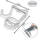 100 Pcs Outdoor Light Clips Hooks For String Lights Gutter Clips For Hanging Christmas Village Accessories