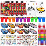 72 Pcs Race Car Coloring Book Bulk,Checkered Flags Racing Party Favors Goodie Bags Fillers, Let'S Go Racing Birthday Party Supplies Classroom Reward Prizes Pinata Gift For Race Fans