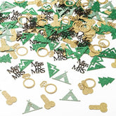 300 Pc Camp Bachelorette Table Confetti Gold Glitter Miss To Mrs & Tent Decor