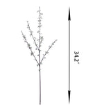 Artificial Plum Blossom Flowers,6 Pcs Faux Branches For Vase,Artificial Cherry Blossom Branches For Table Accessories Party Beach Theme Office Home Decor (White)…