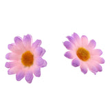 Silk Daisy Flower Head 100Pcs 1.5Inch Purple Artificial Gerbera Fake Flowers Heads For Wedding Party,Home Decoration And Diy Craft