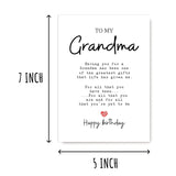 To My Grandma - Grandma Birthday Card - Grandma Is The Greatest Gifts In My Life - Birthday Card For Grandma - Gift For Grandma Card- Christmas Gifts For Grandma