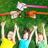 12-Pc Inflatable Stick Horse Set for Cowboy & Cowgirl Party Décor