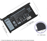 Dell YRDD6 1VX1H 42Wh 3-Cell Battery for Inspiron Vostro Series
