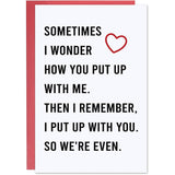 Funny Valentines Day Card For Him, Mens Valentine Gifts, Valentine'S Day Cards For Her, Valentines Days Card For Husband, Valentine Days Gifts For Him, Her